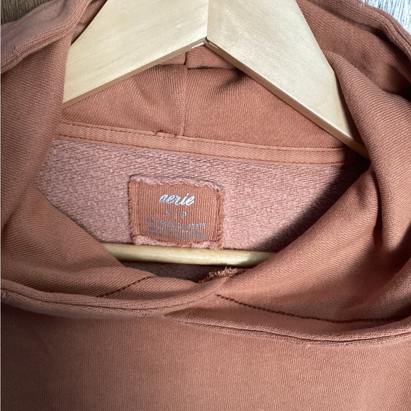 Aerie Womens Terracotta Hoodie Sweater - Picture 2 of 3